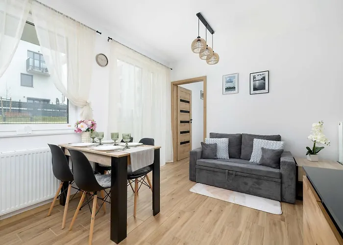Elegant In With Garden Desk And Parking By Renters Apartment Gliwice